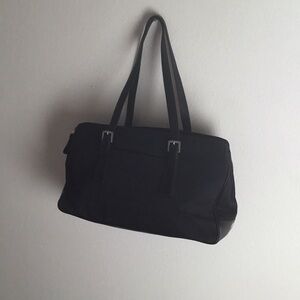 ✔️Coach Vintage Black Leather Travel or Office Bag, EUC